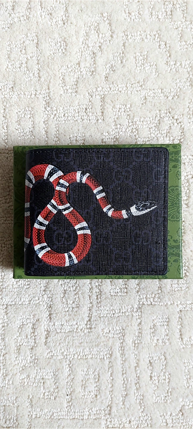 Luxury Black and Red Wallet
