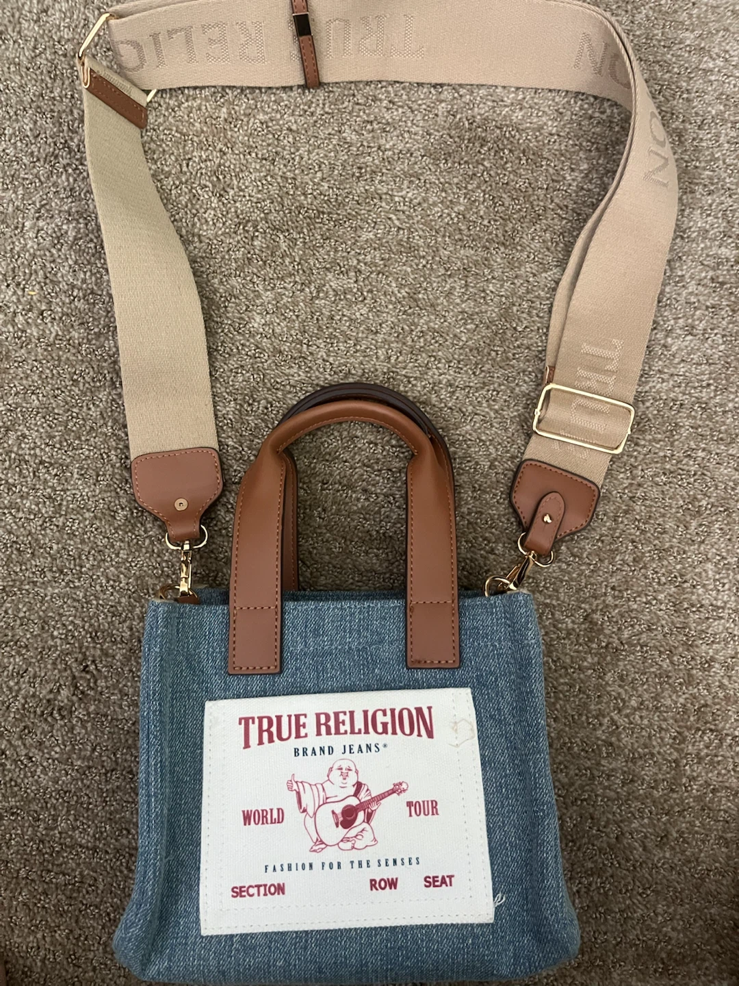 True Religion Denim Mini Tote Bag