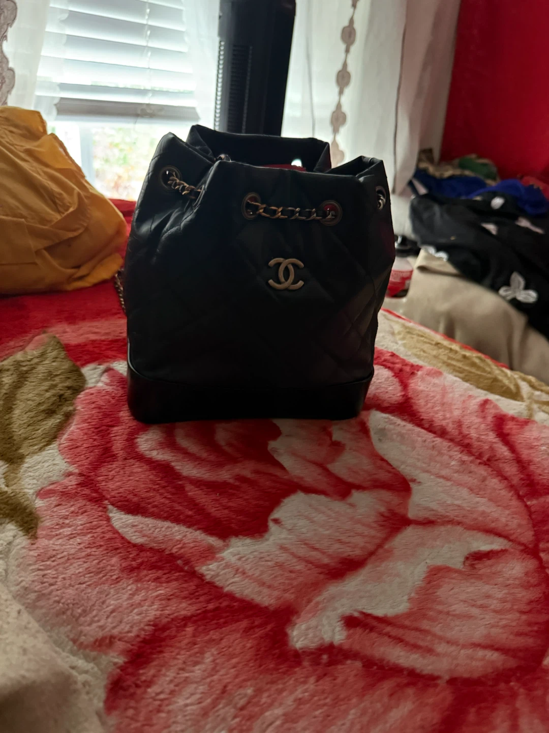 Chanel Quilted Bucket Bag