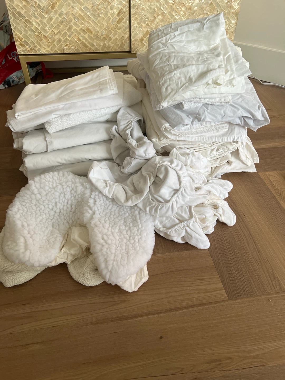 White massage Linens Bundle