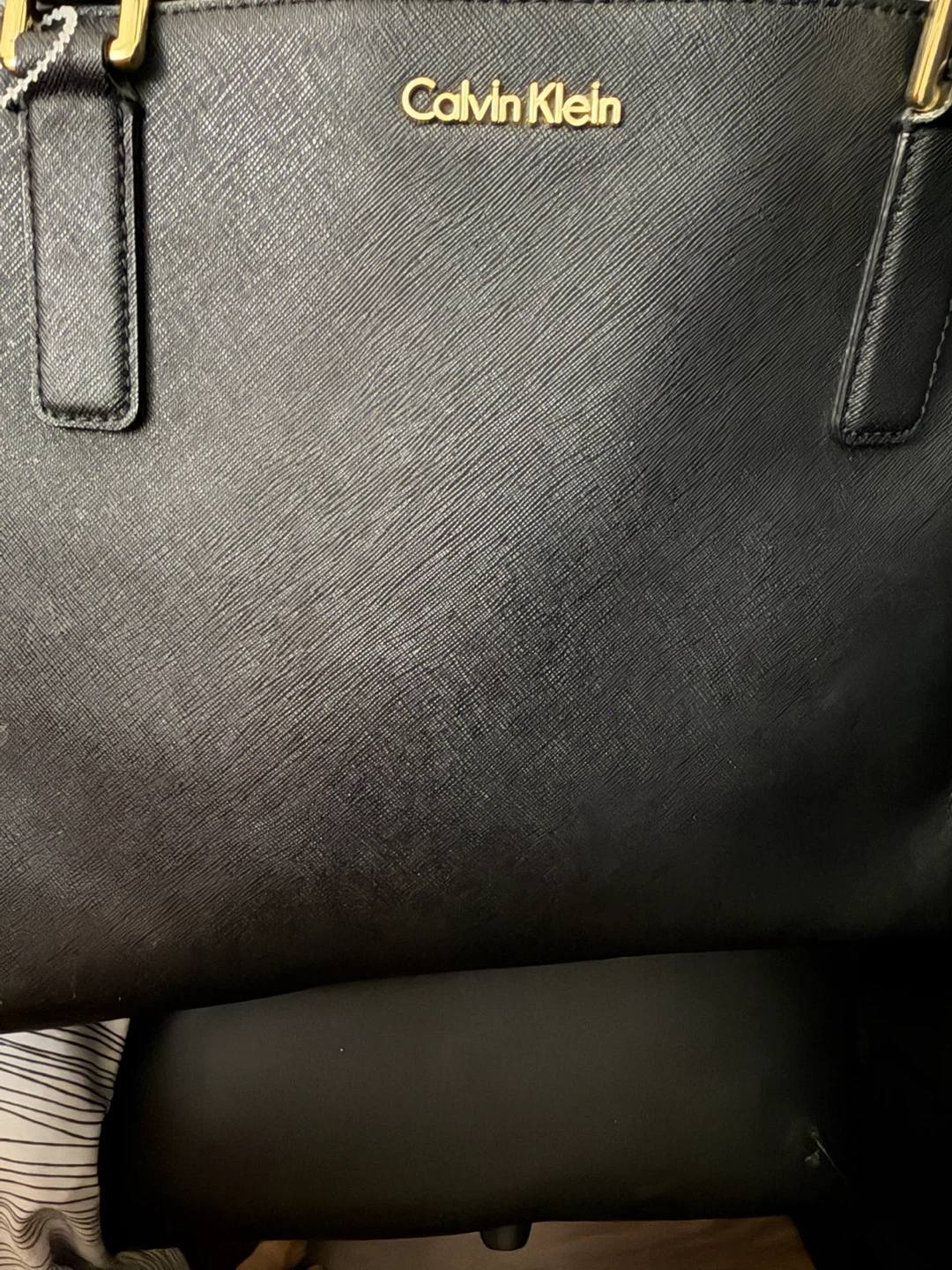 Calvin Klein Black Leather Tote Bag - photo 2