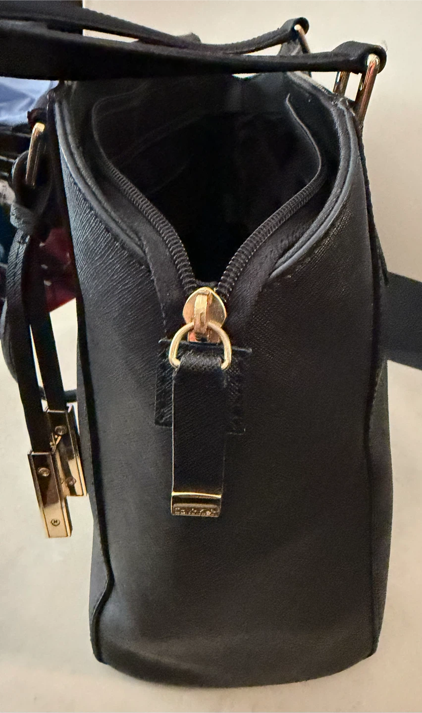 Calvin Klein Black Leather Tote Bag - photo 4
