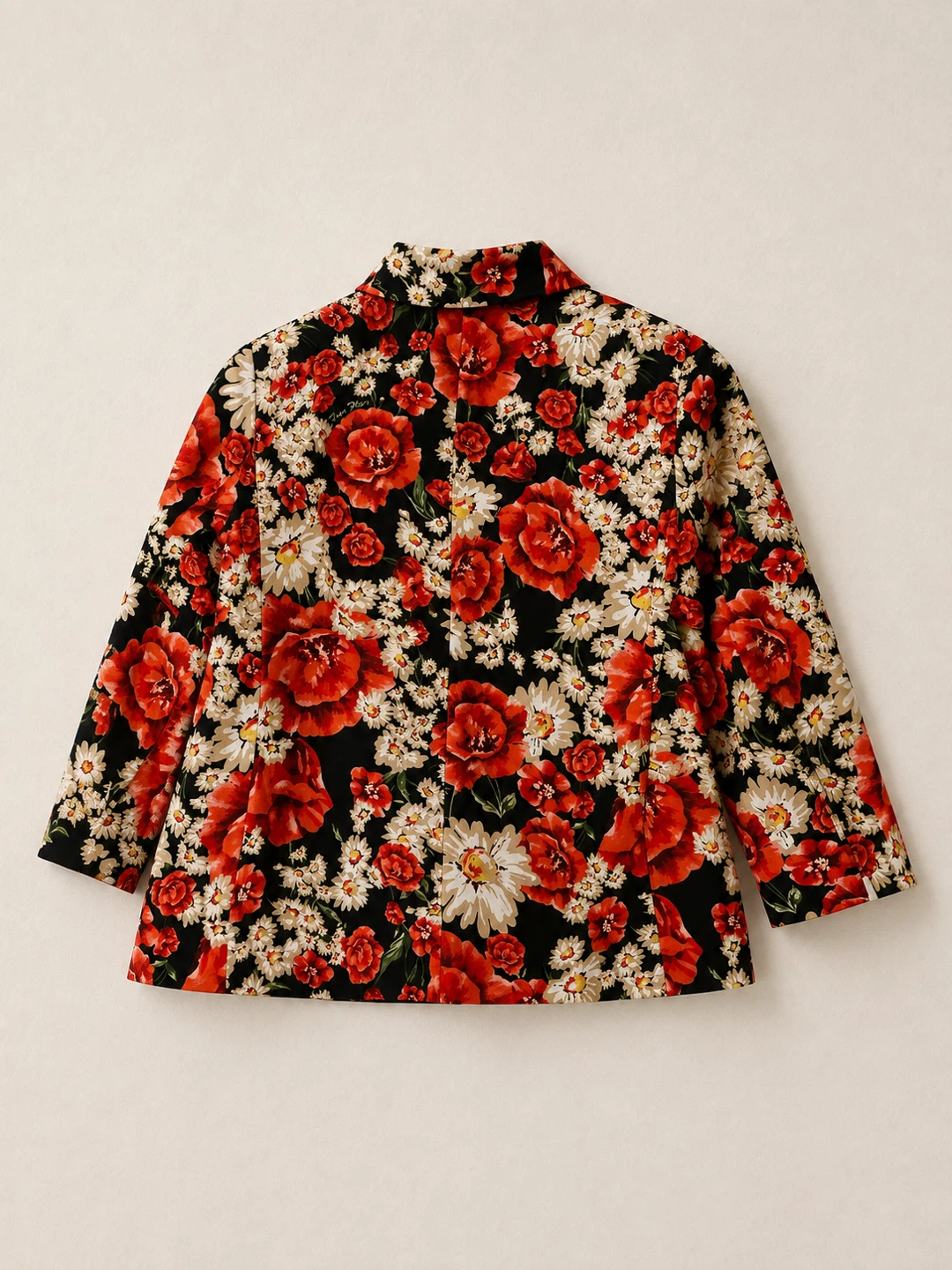 Floral Print Cropped Pants and Blouse Set | Cotton - photo 2