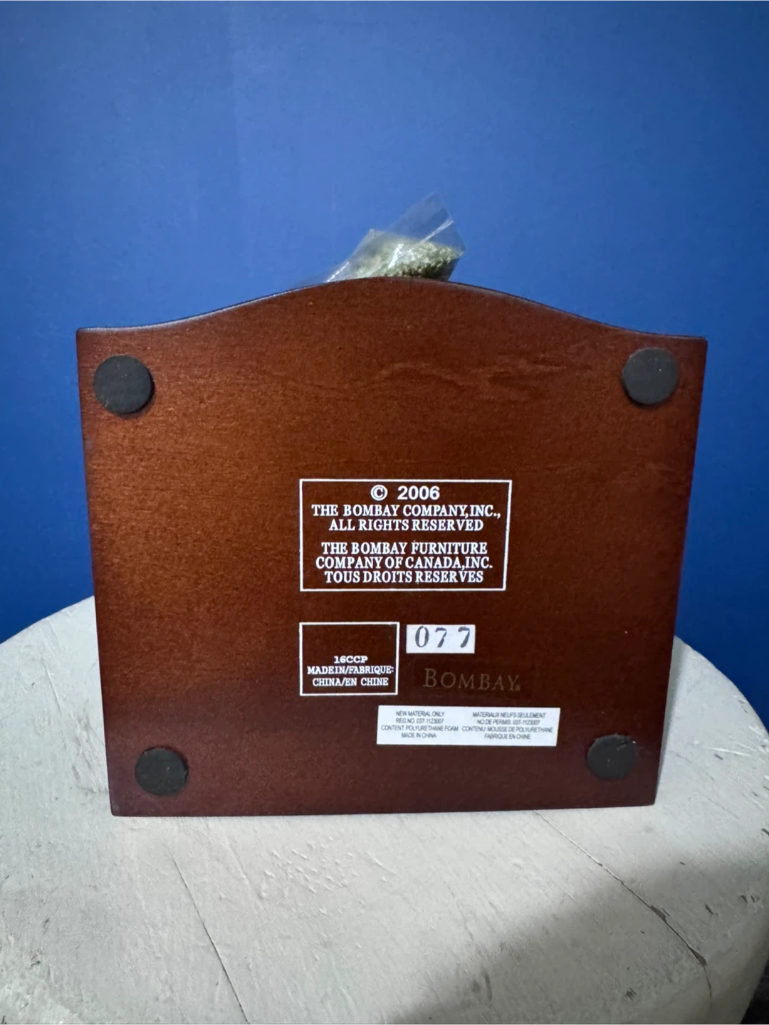 Bombay Company Wooden Jewelry Box - photo 5