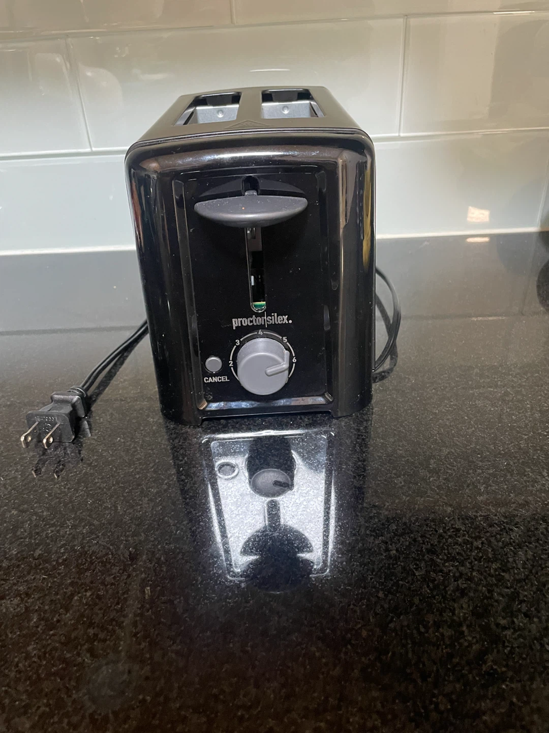 Proctor Silex Black 2-Slice Toaster