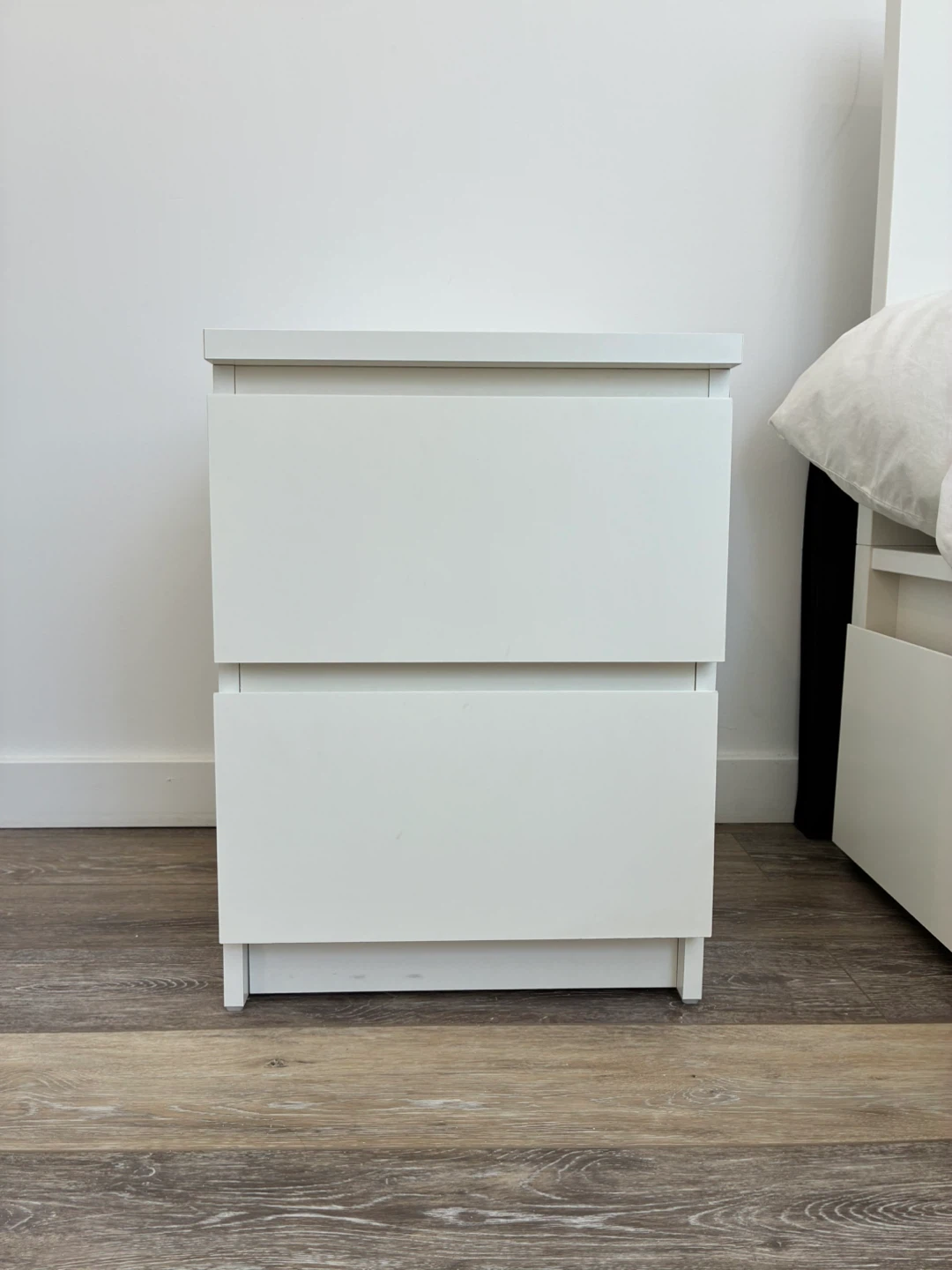 IKEA White 2-Drawer Nightstand