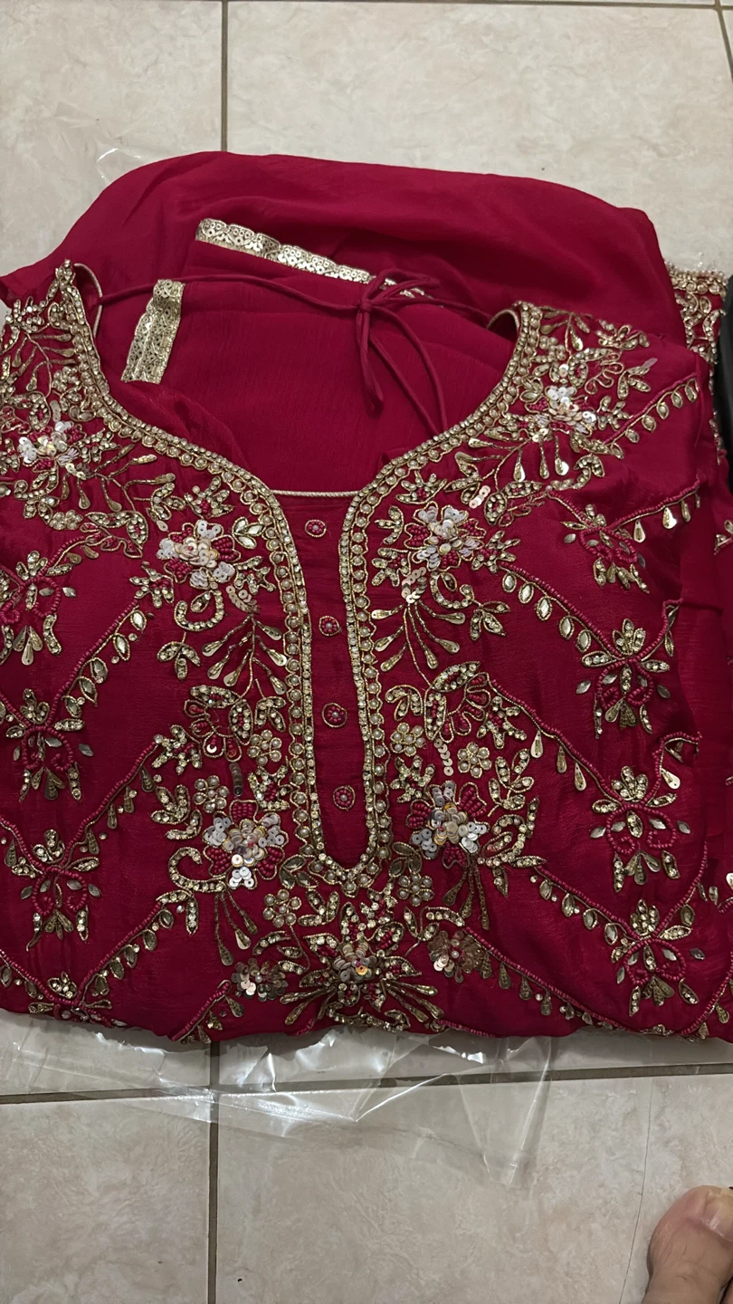 Embellished Punjabi Sharara Suit