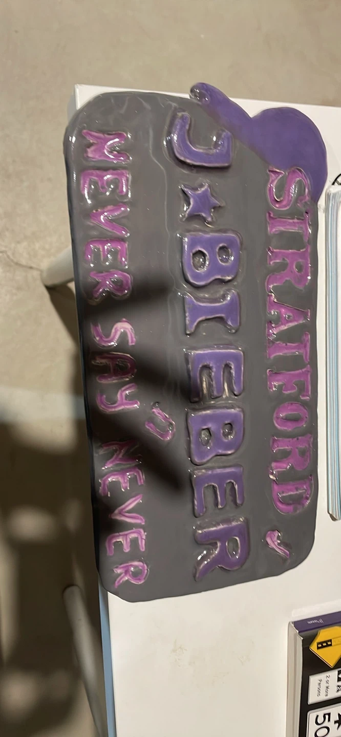 Justin Bieber Stratford Never Say Never Sign - photo 2