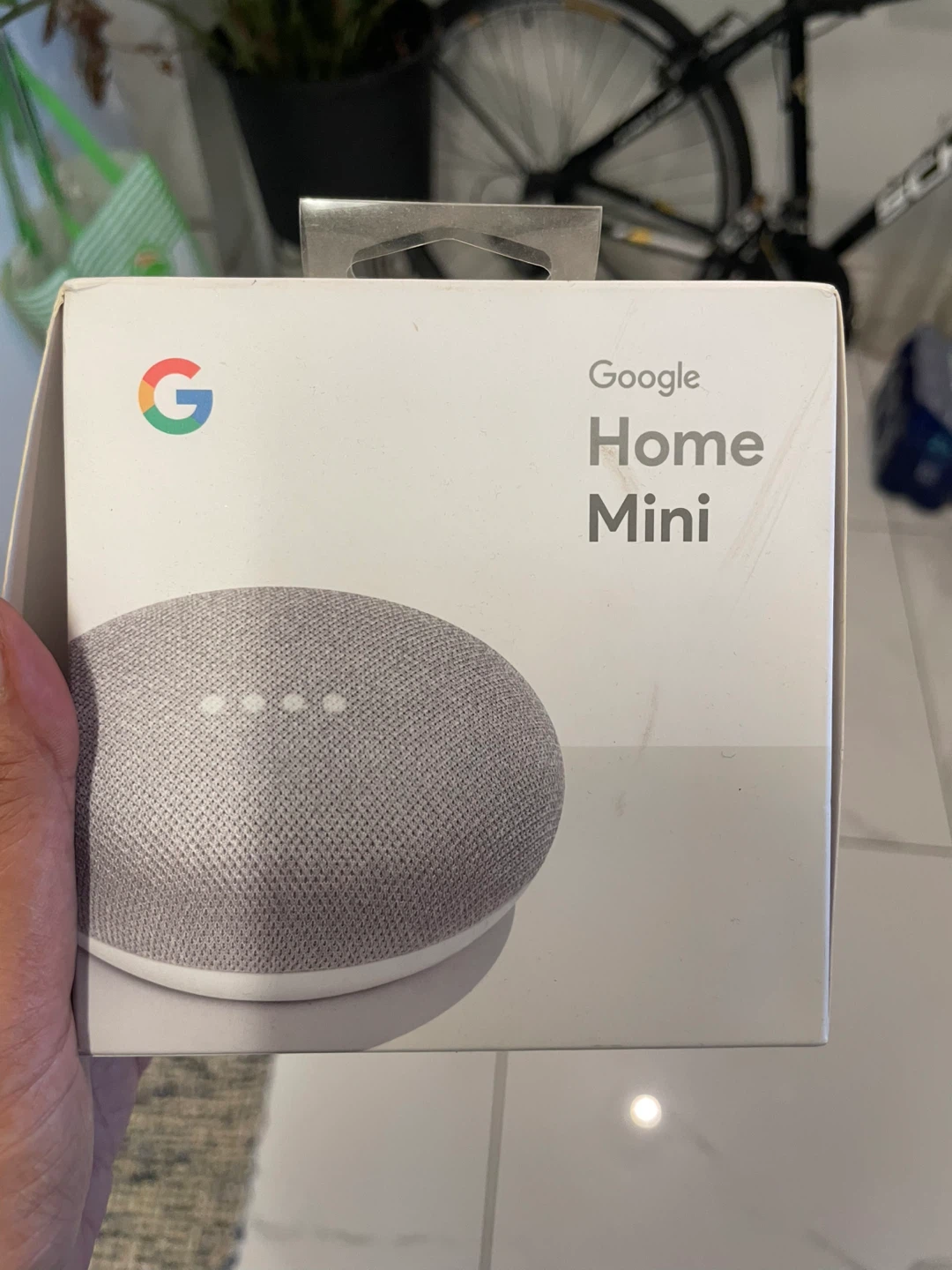 Google Home Mini Smart Speaker (Chalk)