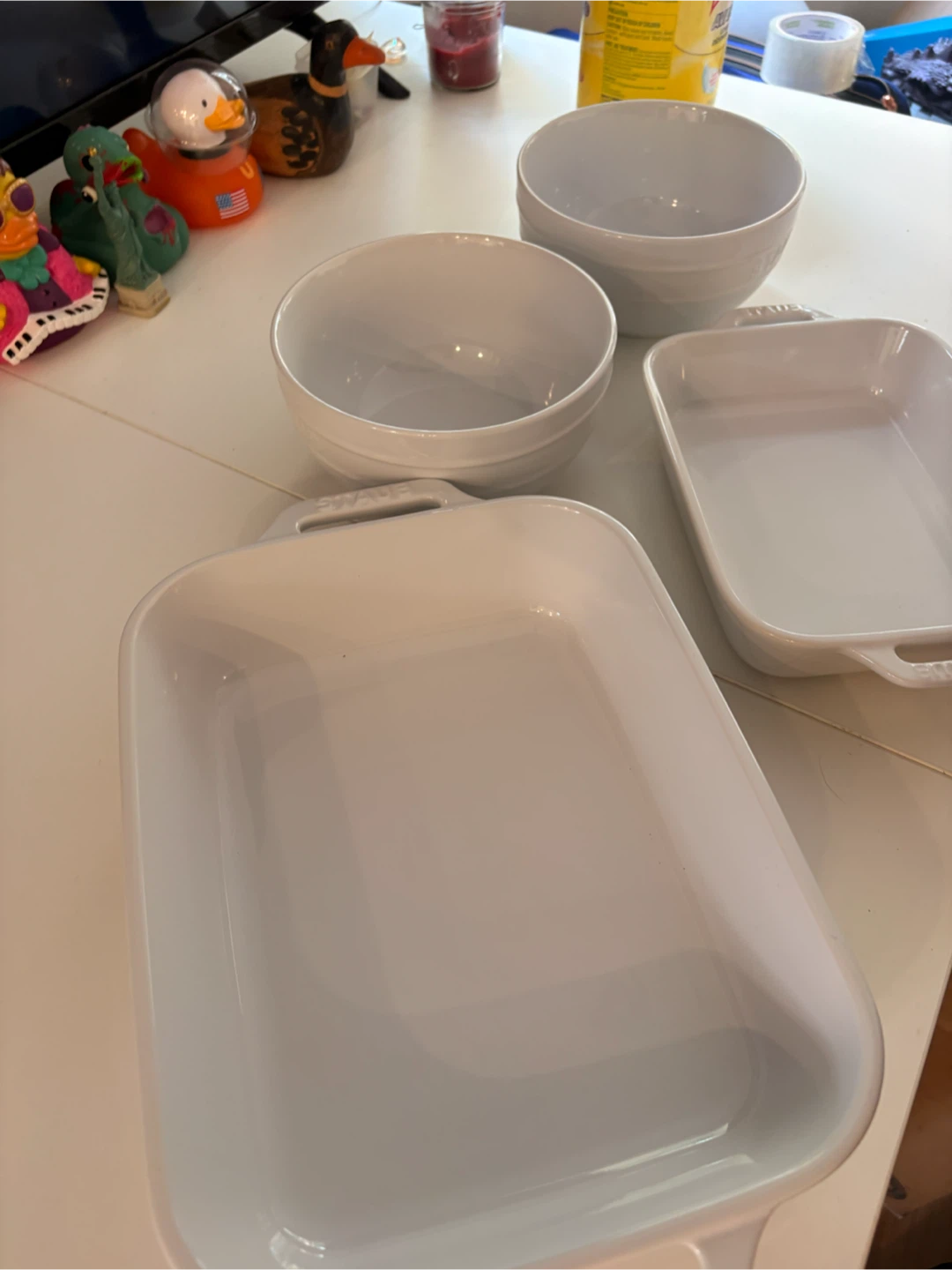 Staub White Ceramic Baking Dish Set - photo 3