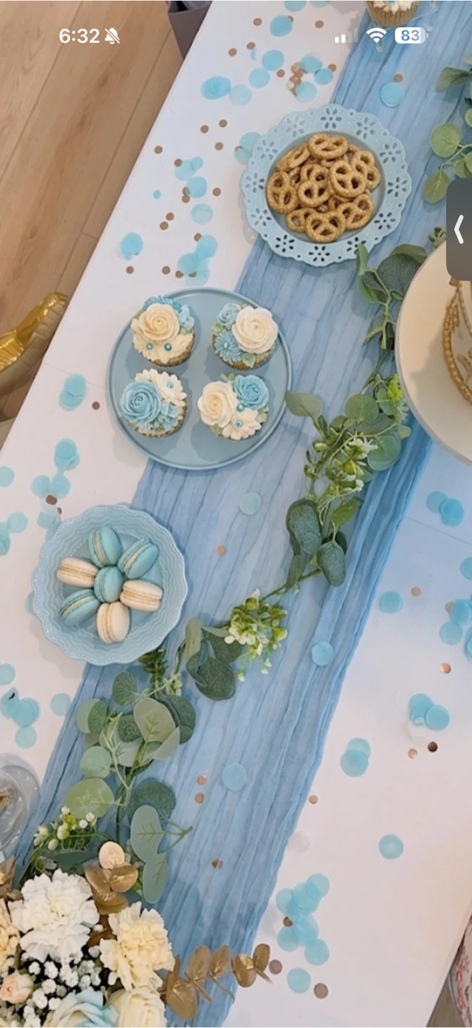 Artificial eucalyptus garland table setting