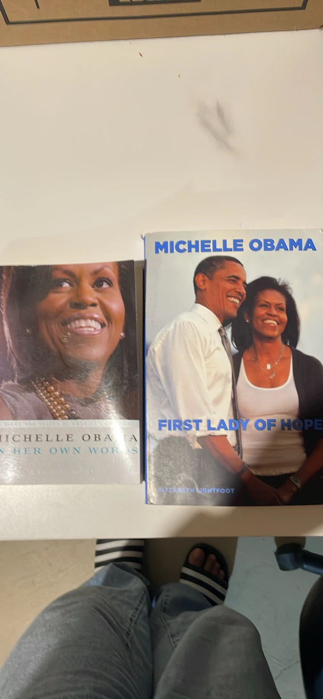 Michelle Obama Books - First Lady of Hope & In Her Own Works