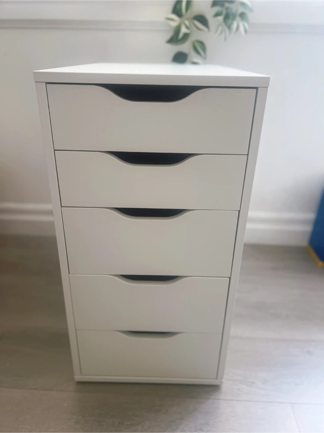 White 5-Drawer Alex Unit