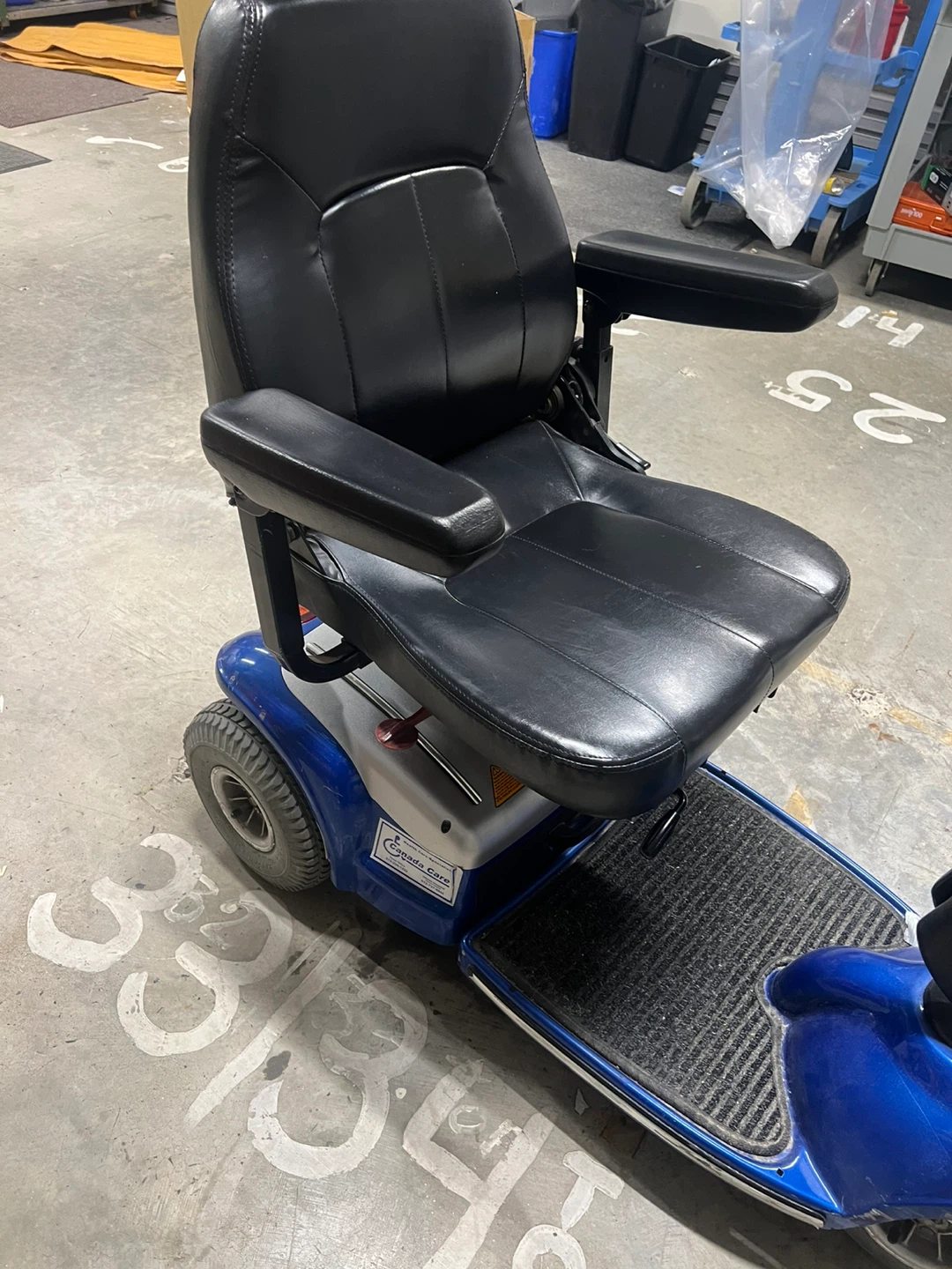 Blue Mobility Scooter with Basket
