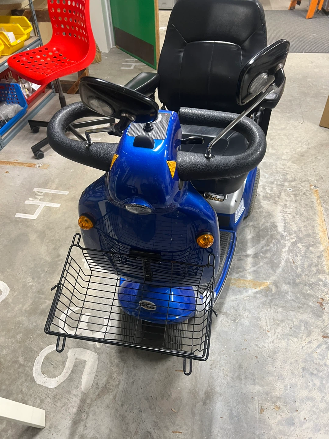 Blue Mobility Scooter with Basket - photo 2
