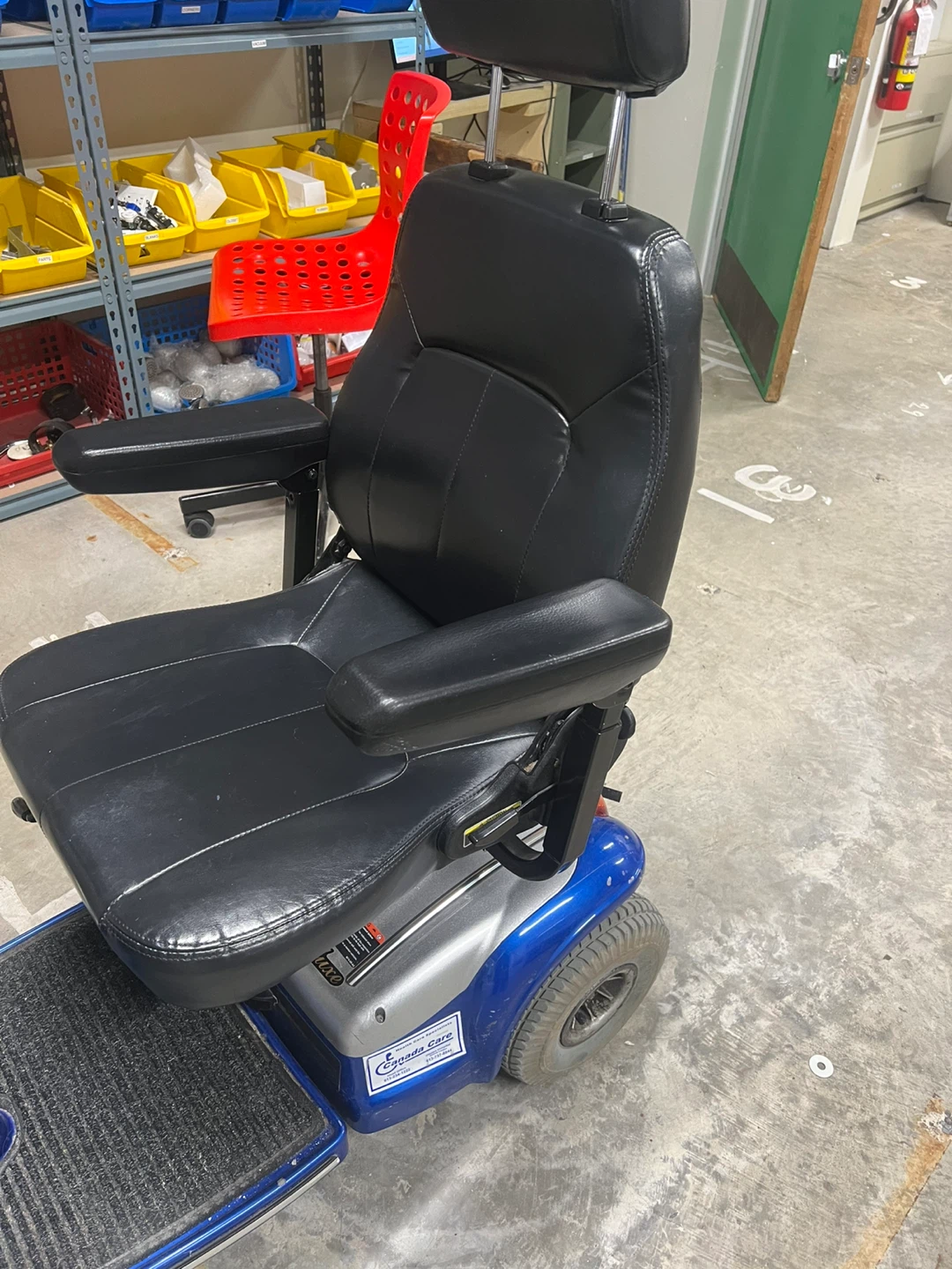 Blue Mobility Scooter with Basket - photo 3
