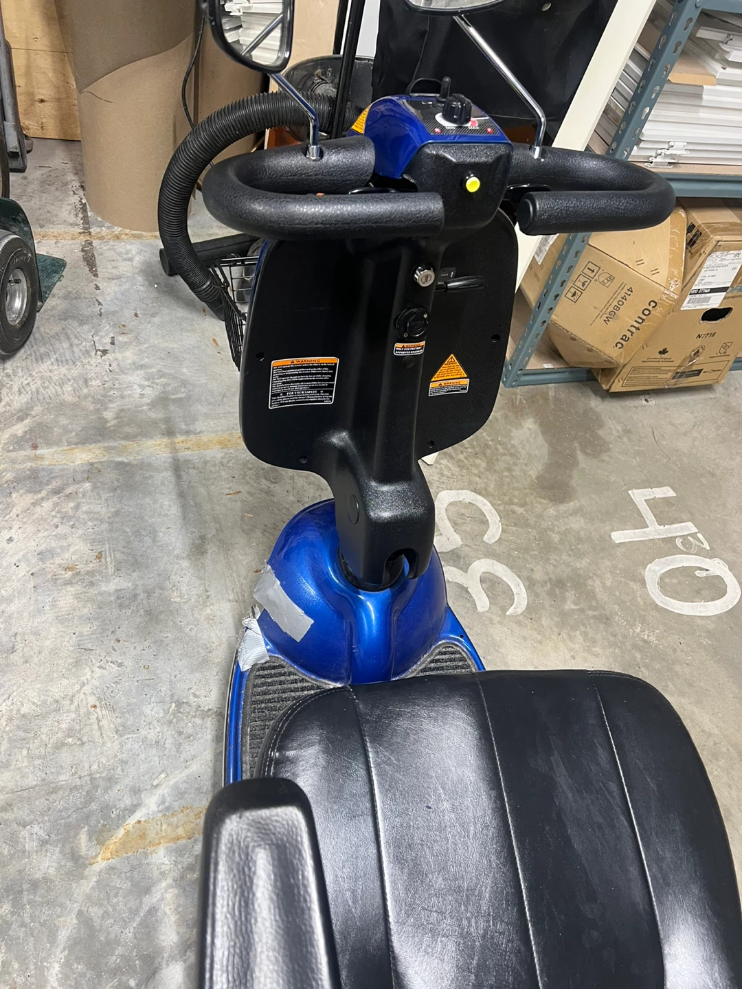 Blue Mobility Scooter with Basket - photo 4