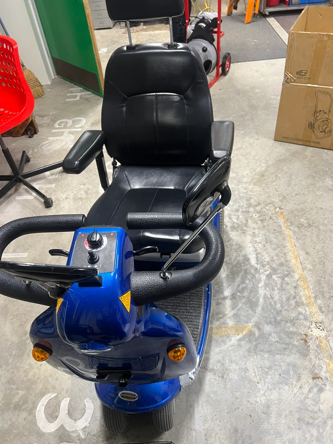 Blue Mobility Scooter with Basket - photo 5