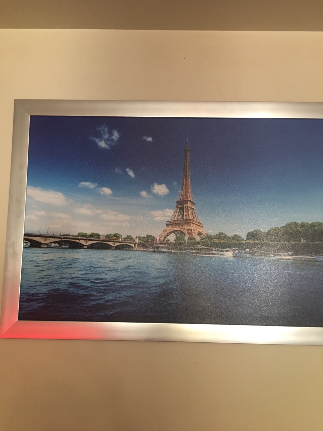 Eiffel Tower Paris Scene Framed Art Print