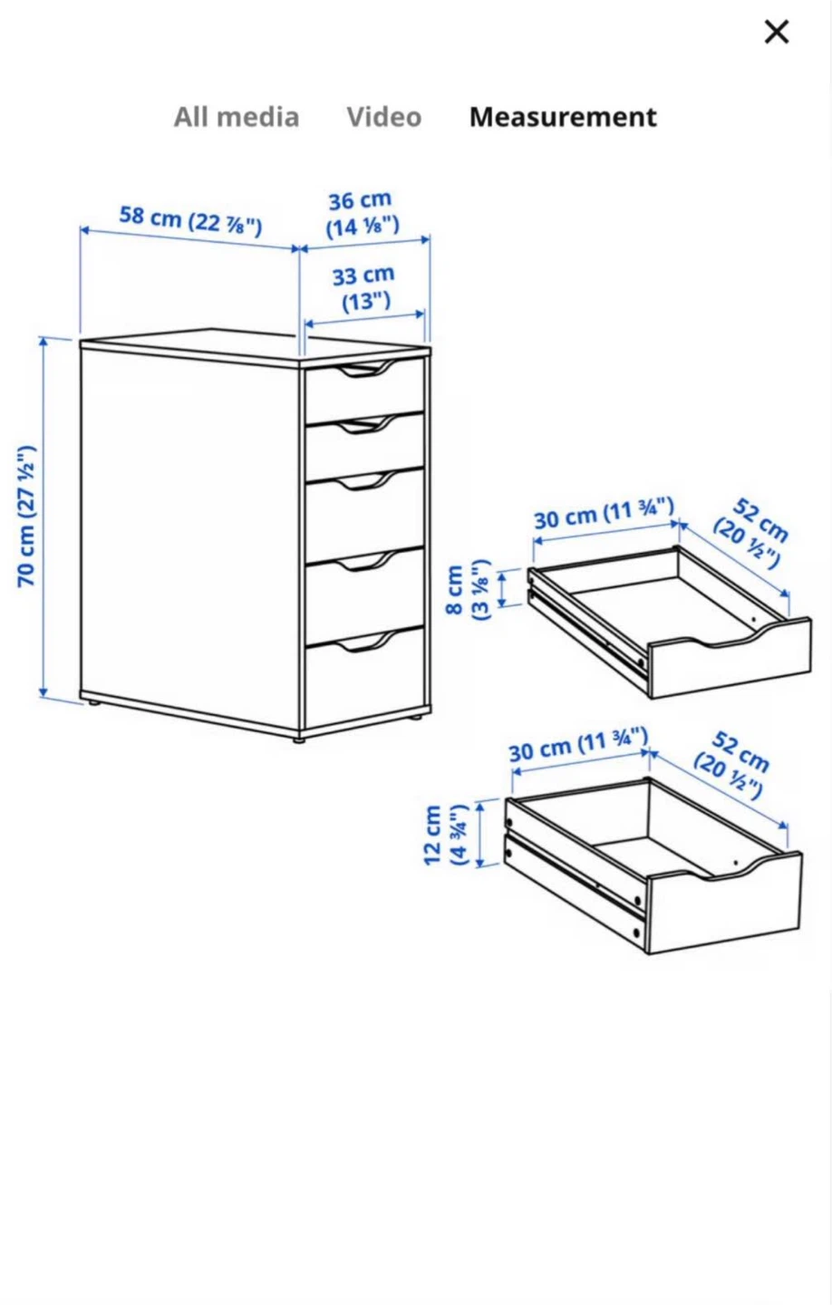 White 5-Drawer Alex Unit - photo 4