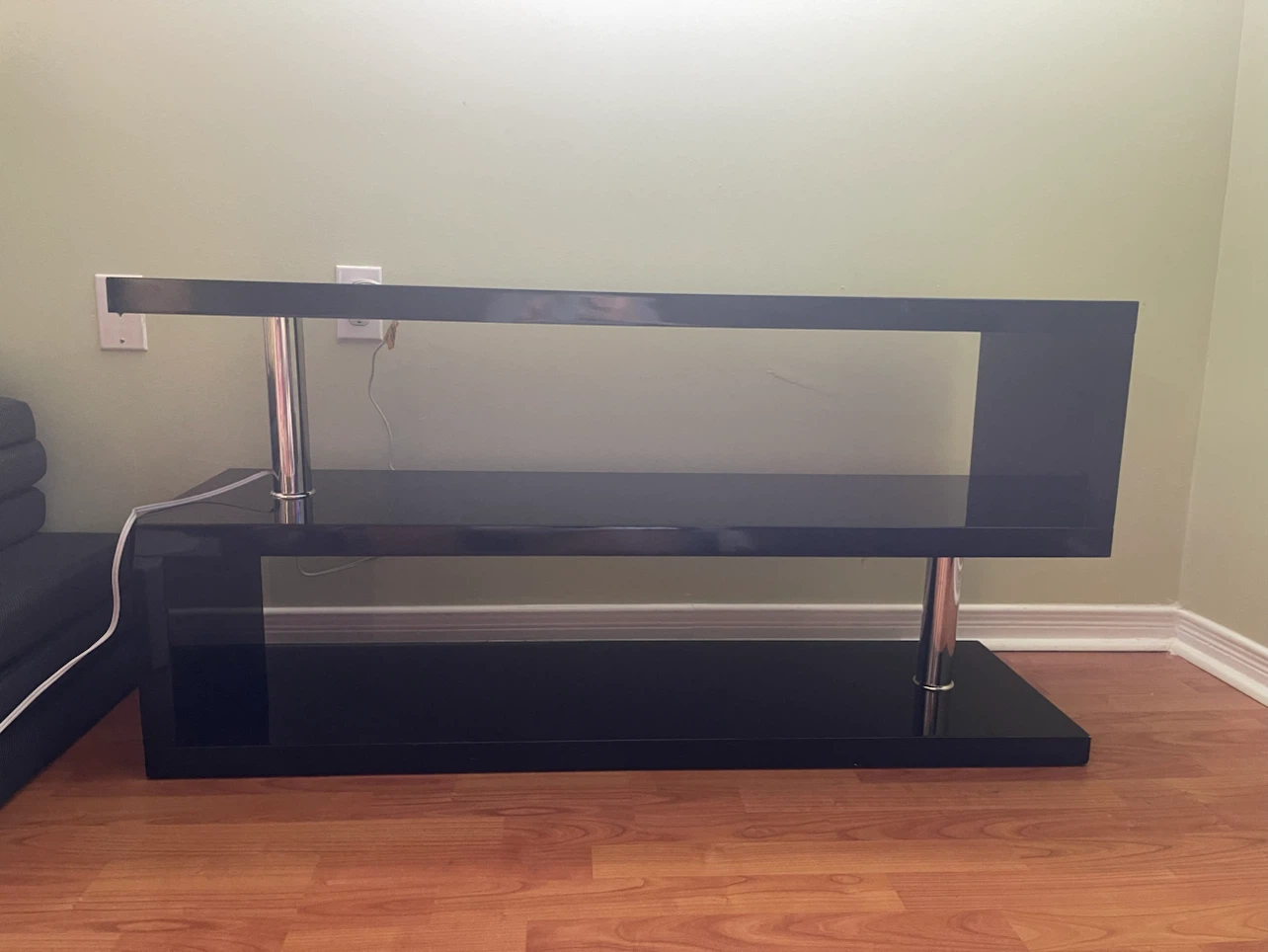 TV Stand with Chrome Legs