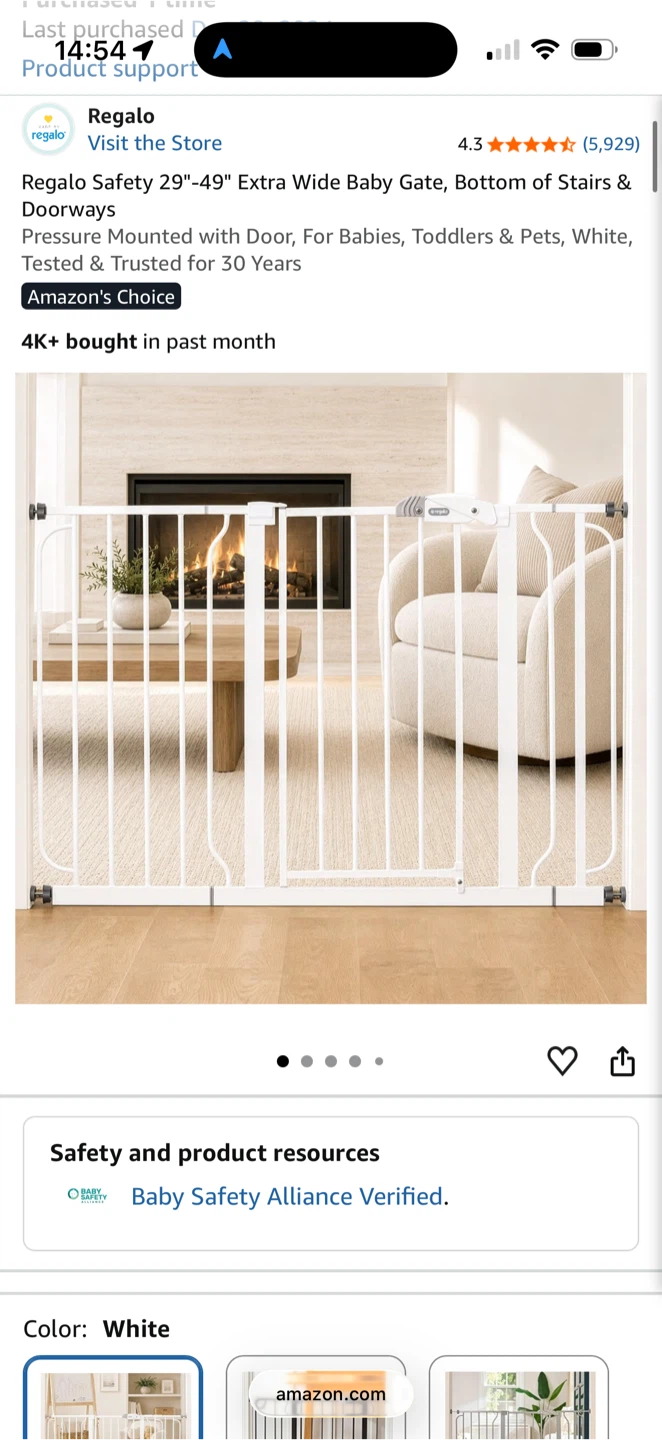 Regalo Safety Extra Wide Baby Gate2set（〜8/29） - photo 3