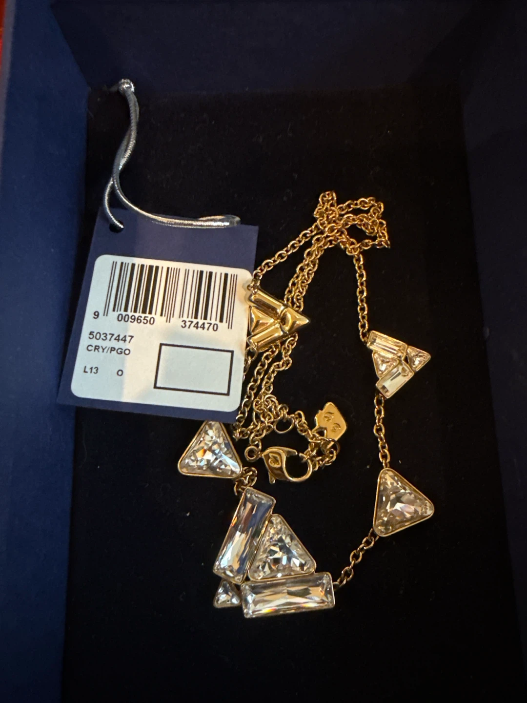 Swarovski Crystal Triangle Necklace - photo 4