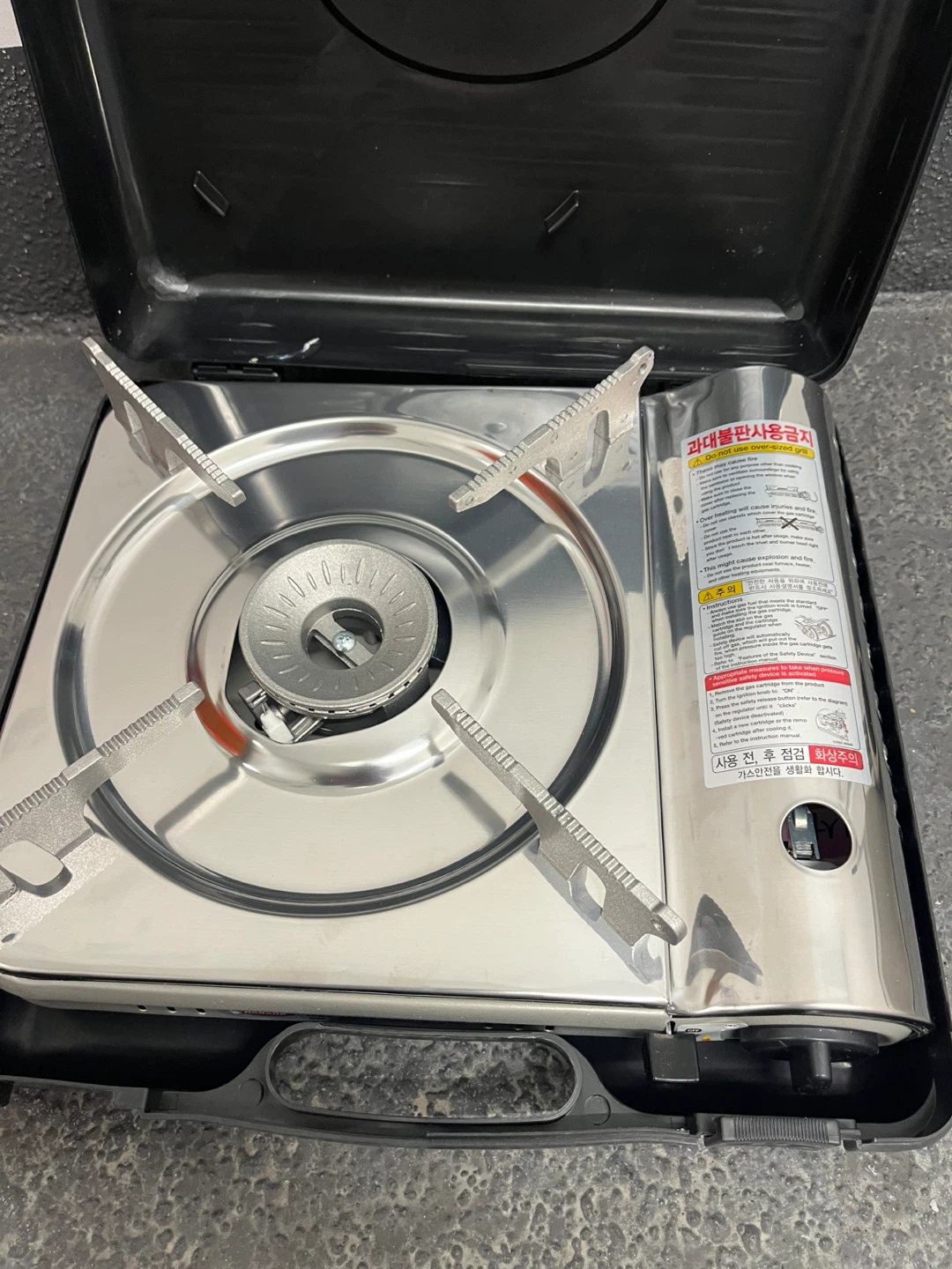 Portable Butane Gas Stove with Case (HSB-0907S) - photo 2