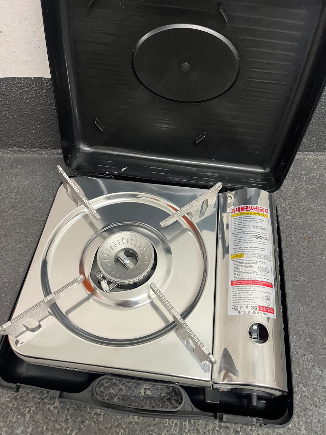 Portable Butane Gas Stove with Case (HSB-0907S) - photo 3