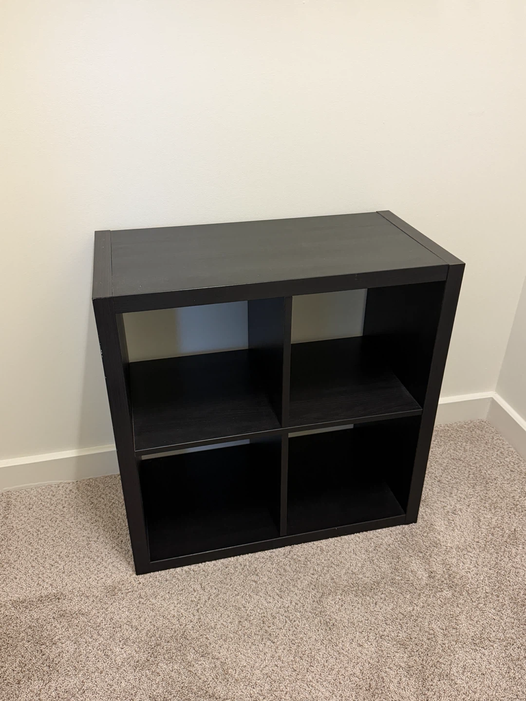 Black 4-Cube Storage Shelf