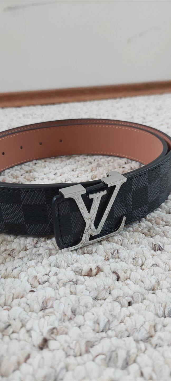 Black Patterned Luxury Belt