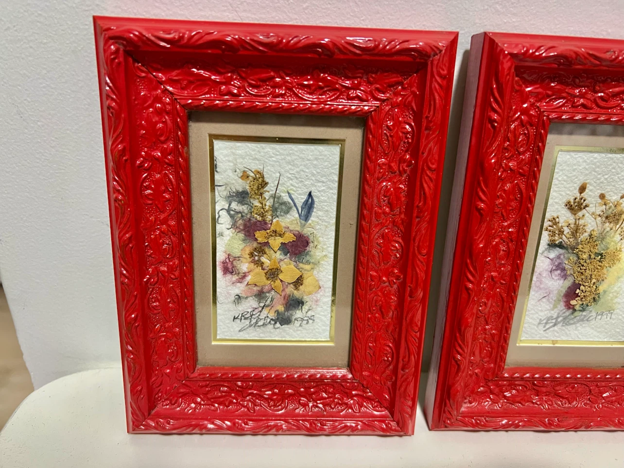 Real pressed and framed wildflowers - photo 2
