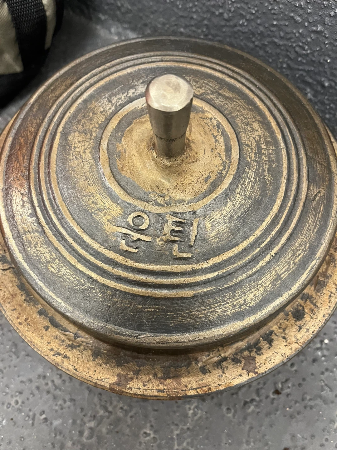 Vintage Brass Pot with Lid - photo 5
