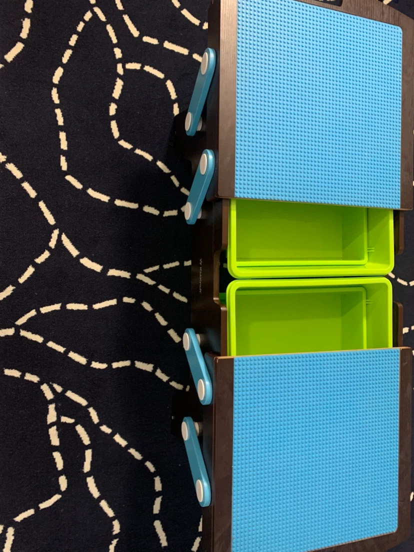 Kids Play Table with Storage Bins