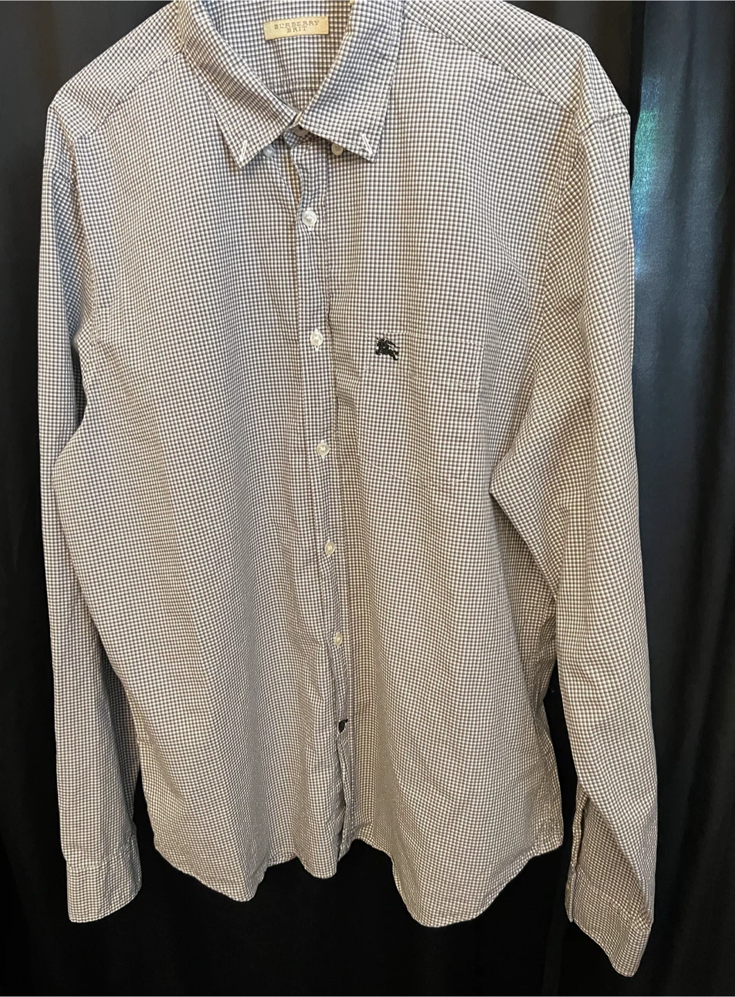 New Burberry Brit Gingham Long Sleeve Shirt - photo 5