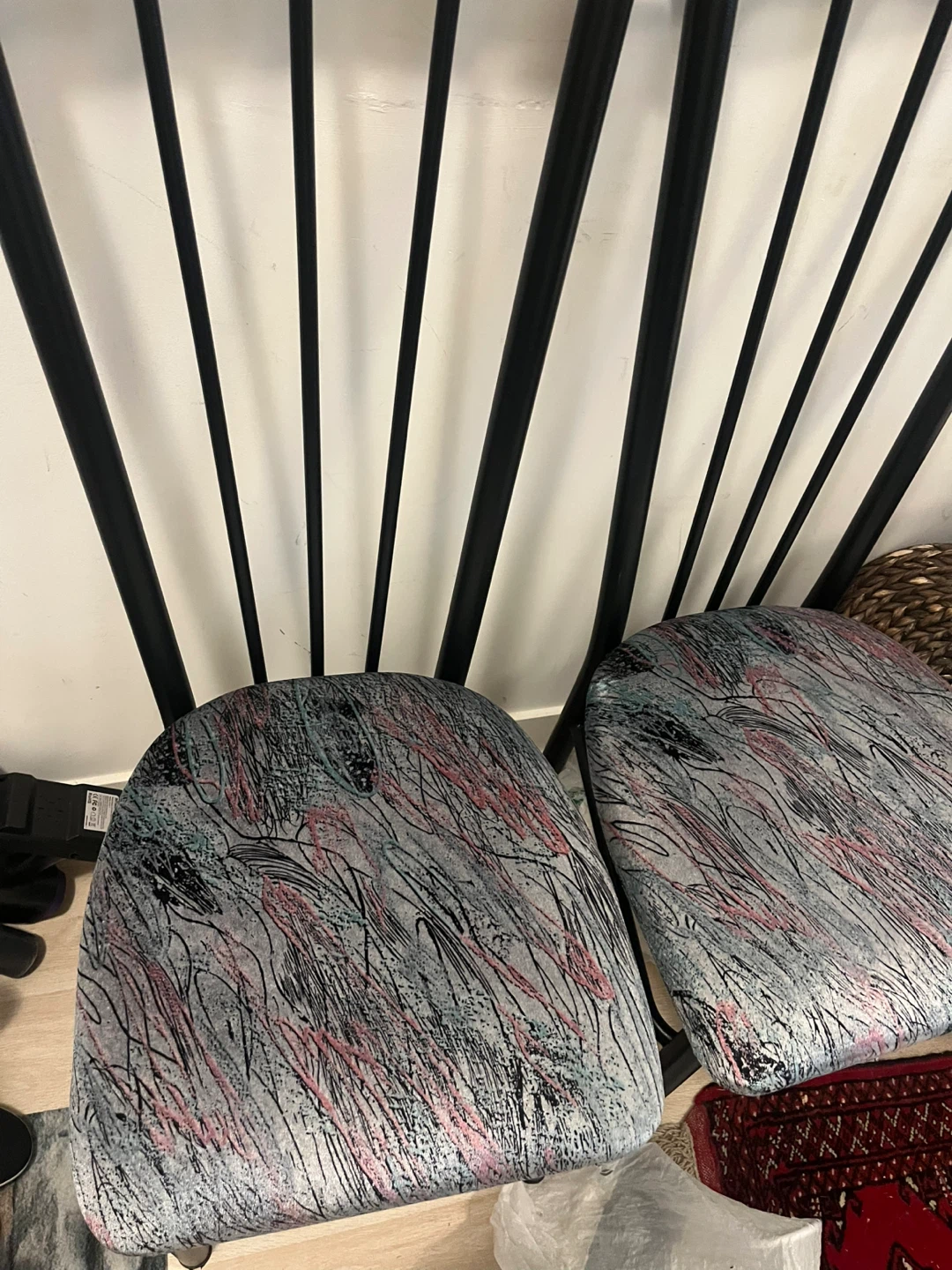 Set of 2 Silco Design Black Metal Dining Chairs