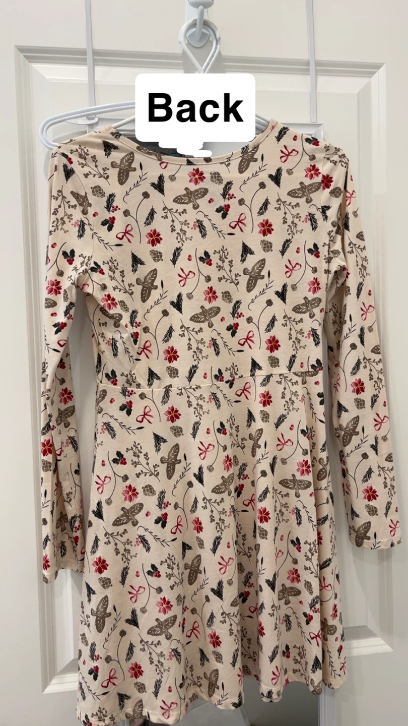 George Holiday Bird Print Long Sleeve Dress 🌲 - photo 2