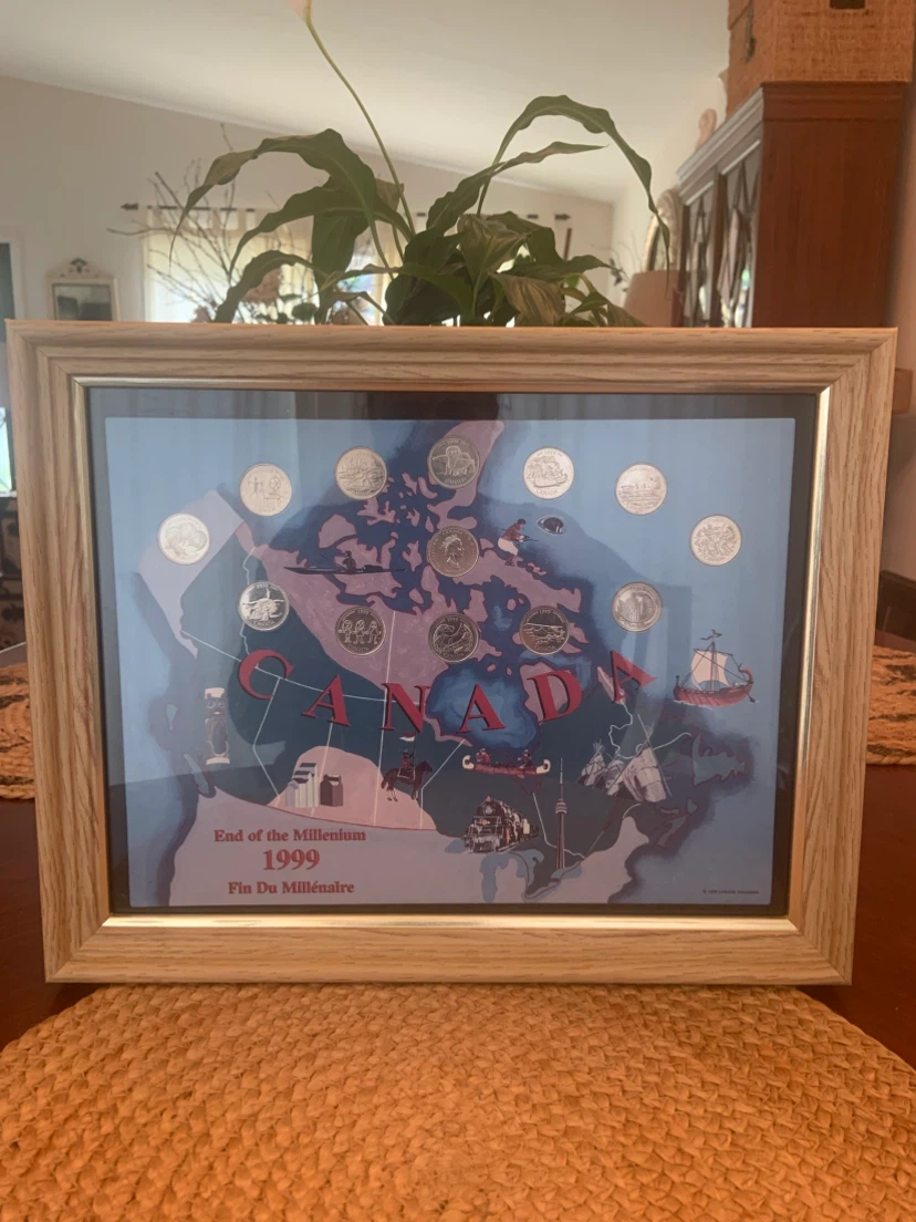 End of the Millennium 1999 Canada Coin Collection Frame