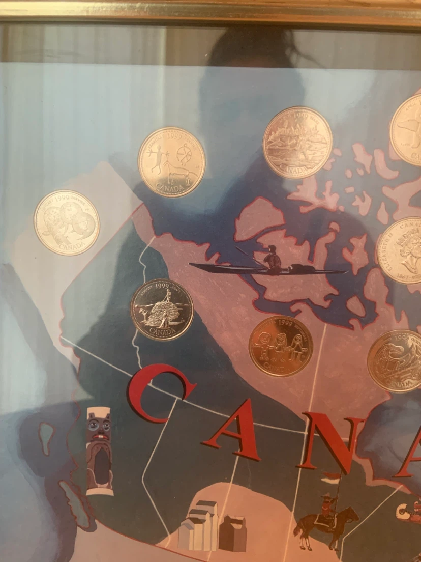 End of the Millennium 1999 Canada Coin Collection Frame - photo 2