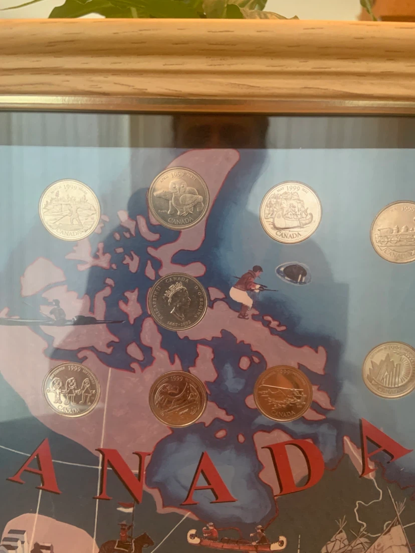 End of the Millennium 1999 Canada Coin Collection Frame - photo 3
