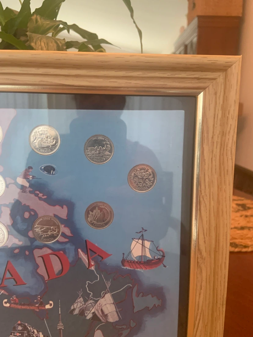 End of the Millennium 1999 Canada Coin Collection Frame - photo 4