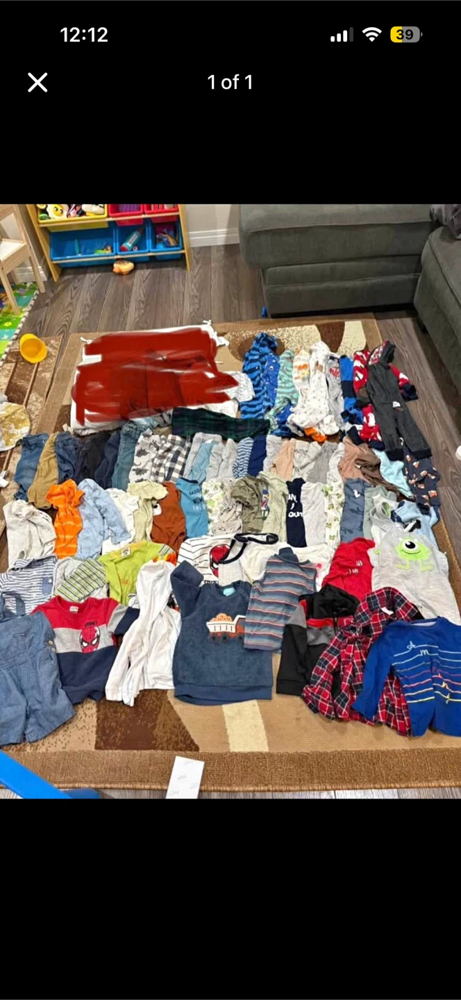 Size 1 year to 2 yers