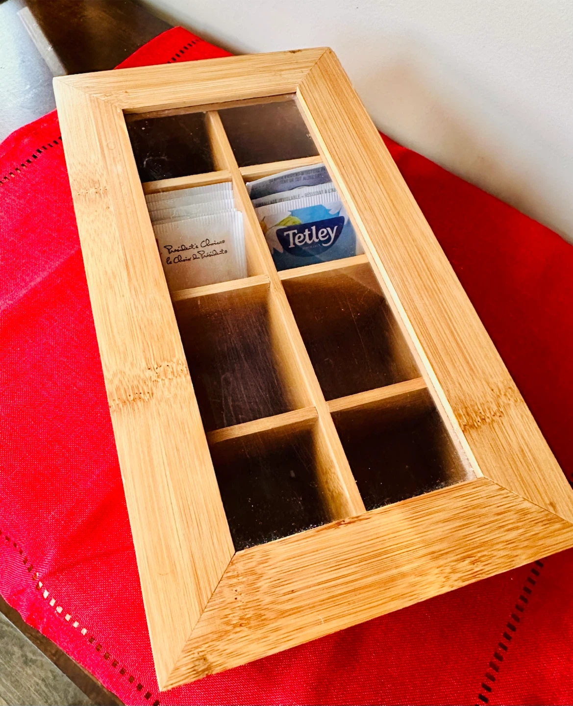 Bamboo Tea Box with 8 Compartments - photo 2