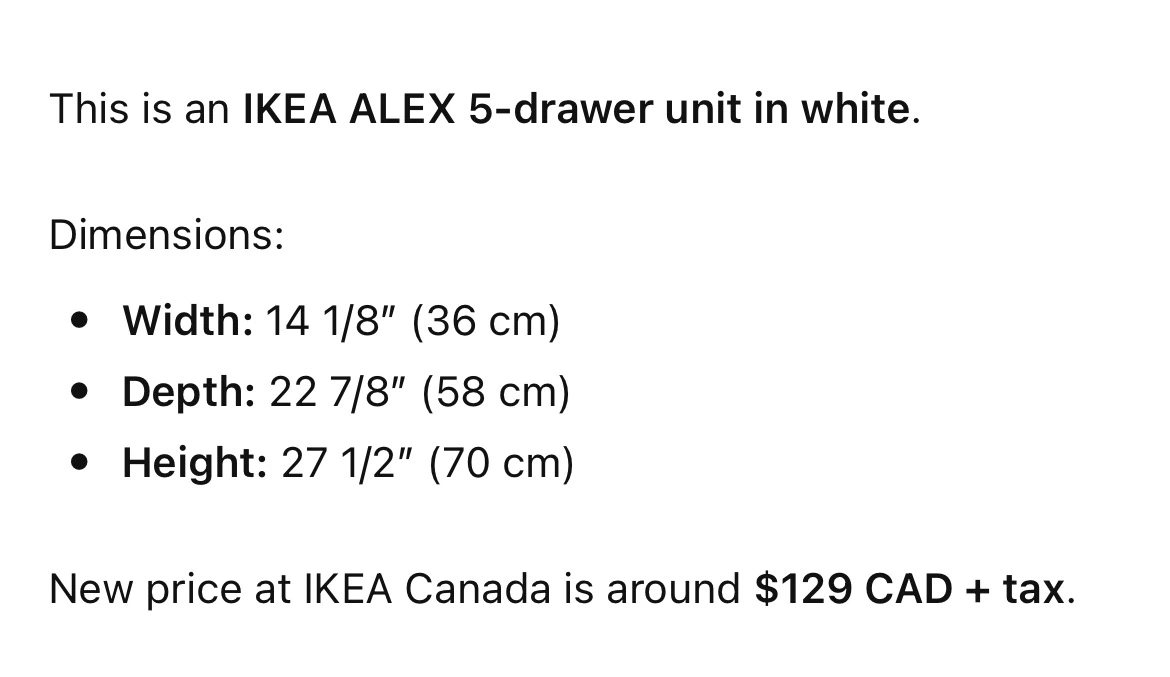 Ikea Alex 5-drawer unit - photo 4