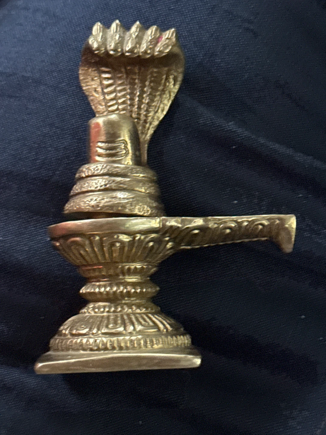 Shiva Lingam with Cobra Idol