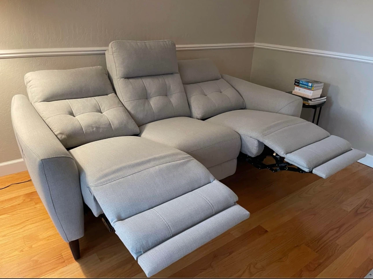 Fabric Power Reclining Sofa - photo 4
