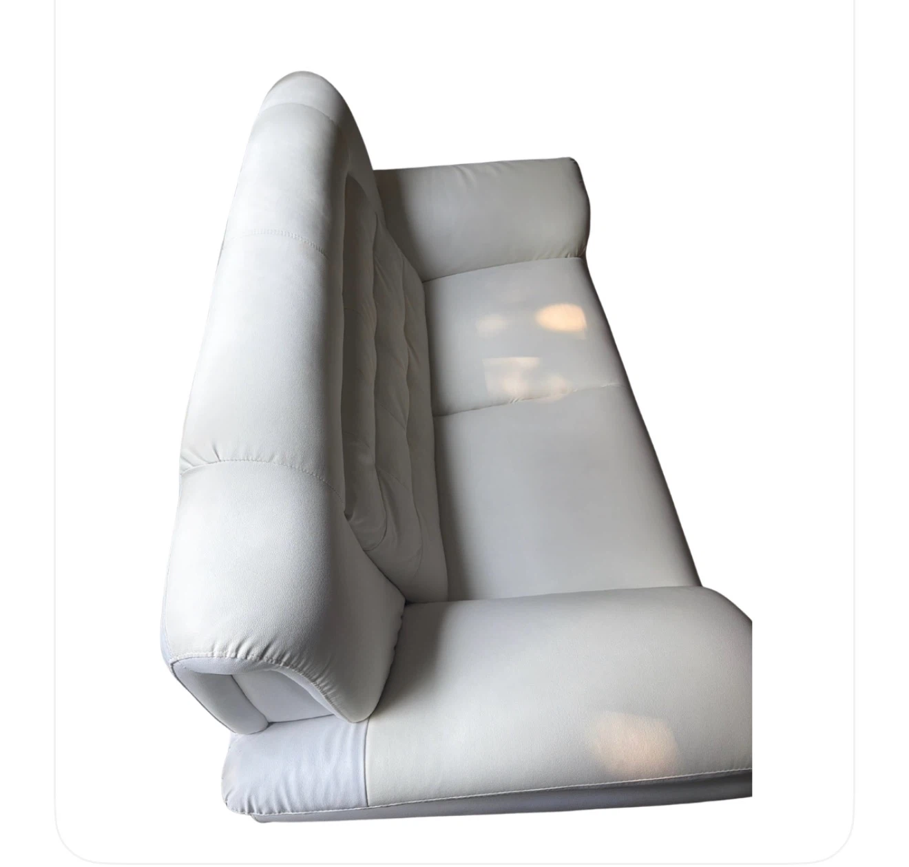 White Sofa & Loveseat Set - photo 4