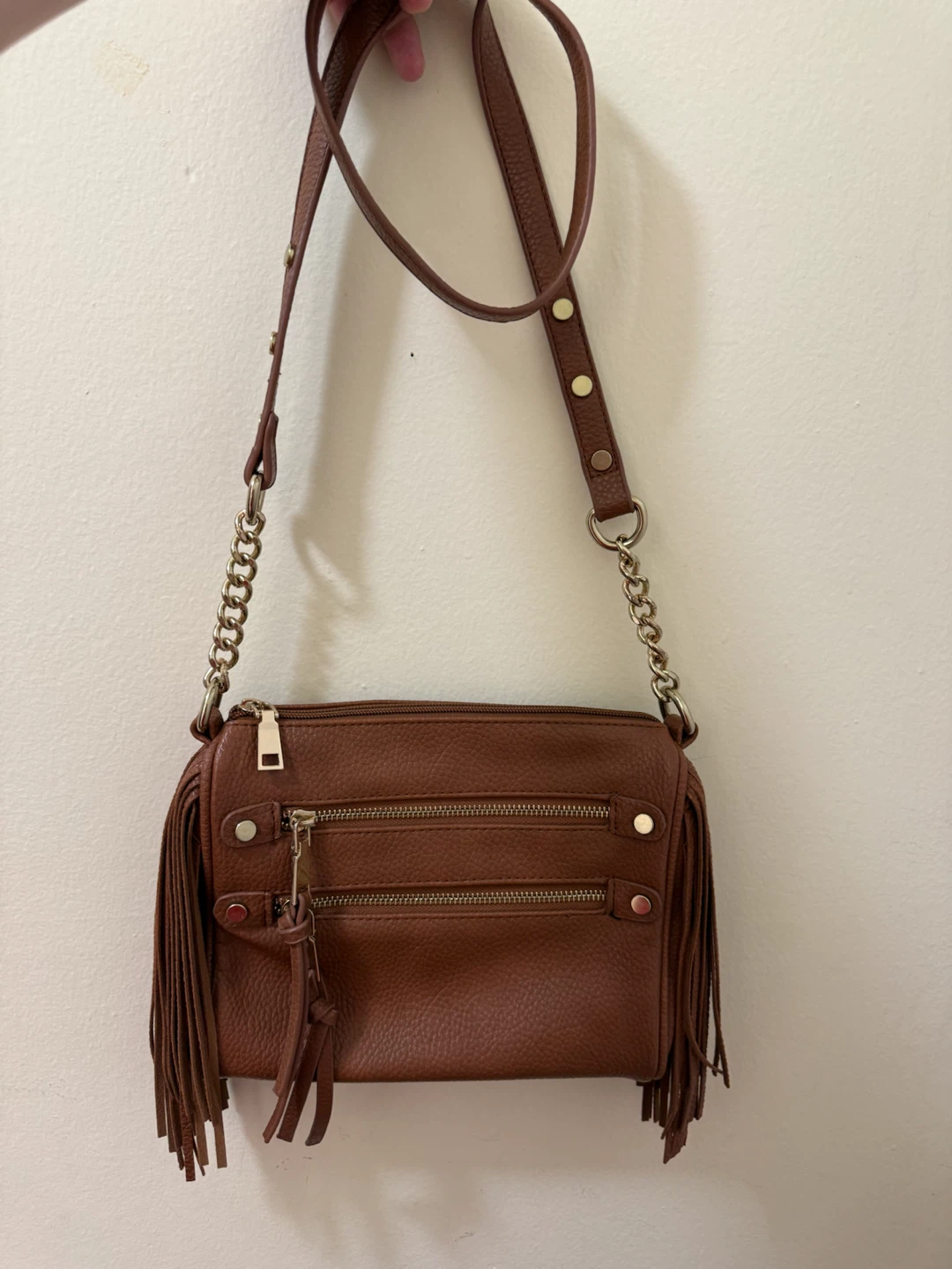 Brown Fringed Crossbody Purse - photo 2