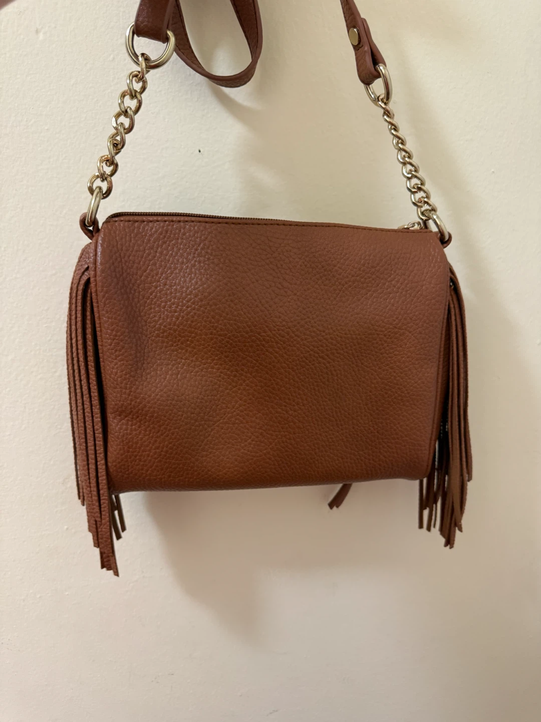 Brown Fringed Crossbody Purse - photo 3