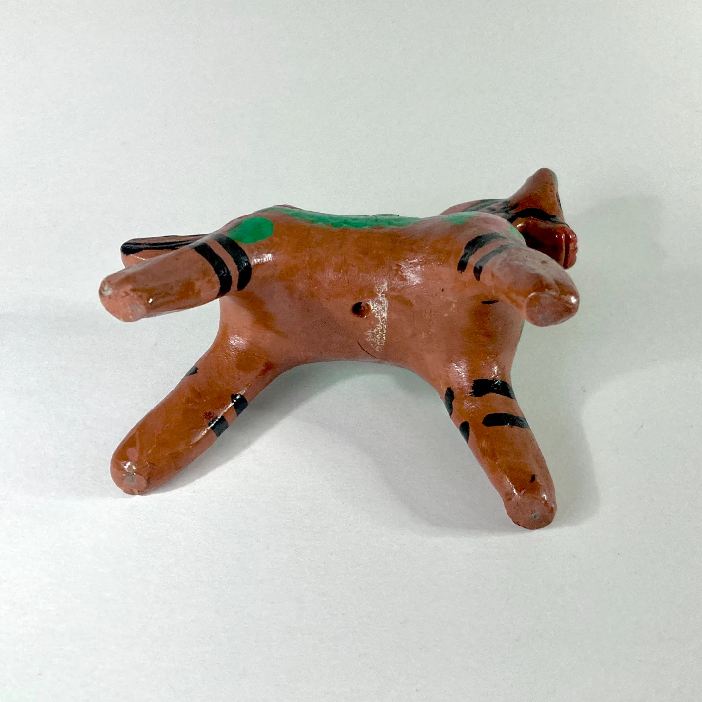 Vintage Hand Painted Mexican Folk Art Terracotta Horse - photo 5
